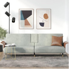 JUNZAI Sofa lova su gėrimų laikikliais, šviesiai pilkas aksomas, sofa su miego funkcija, sofa lova, sofa lova, sofa lova, sofa lova, sofa lova, sofa lova, gyvenamoji sofa, svetainės zona, svetainė, 351850