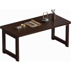 Įlankos langas Mažas arbatos stalas Kang stalas Namų ūkio sulankstomas stalas Balkono arbatos stalas Grindų stalas Kompiuterio žemas stalas (spalva: ruda, S: 60 * 40 * 30 cm)