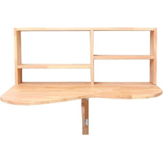 Folding Table Medžio masyvo sieninis pakabinamas buitinis stalas Sieninė lentyna Kombinuotas daugiafunkcinis paprastas saugojimo lentynas Sieninė lentyna Miegamojo stalas su knygų lentyna 900 x 500 mm