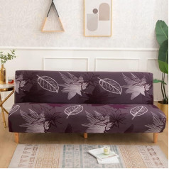 Yopoiy Spausdintas Futon dangtelis, labai elastingas Futon Slipcover poliesterio Spandex skalbiamas rankovių sofos dangtelis svetainei miegamajame 13-185-210 cm