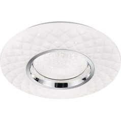 Reality Leuchten Magnolia R62720101 LED lubų šviestuvas Akrilo balto kristalo efekto žvaigždžių šviesa su 22 W LED ir nuotolinio valdymo pulteliu