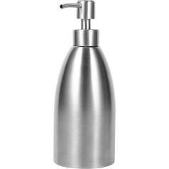 500 ml muilo dozatorius, nerūdijančio plieno siurblio butelis indų plovimo skysčiui, šampūnui, dušo želė, aliejui ir kt.