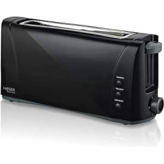 HAEGER Dark Sun 1000W daugiafunkcinis skrudintuvas su lizdais, 6 padėtimis ir skyriumi, juodas