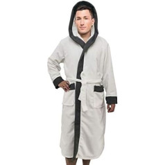 Vyriškas chalatas su gobtuvu House Coat Loungewear Super minkštas prabangus prabangus mikropluošto frotinis medvilninis šiltas jaukus vilnonis miego drabužis Chalatas Spa Hotel Sleepwear
