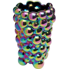 Kare Design Vaza Burbuja Shiny, įvairiaspalvė, gėlių vaza, dekoratyvinė vaza, keramika, rankų darbo, 20 x 13 x 13 cm (V x Š x G)