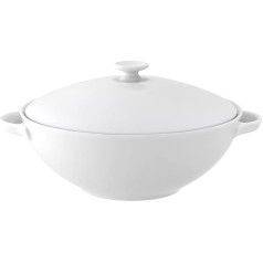 Villeroy & Boch 10-4545-3070 Anmut Terrine 2.20 L, Porzellan, Weiß, 44,5 x 33,2 x 4 cm, 1 Einheiten