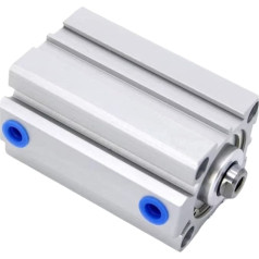 SDA50 x 5 x 10-15-20-25-30-30-35-40-50-SB kleiner quadratischer dünner pneumatischer Kompaktzylinder Außenzähne (Spalva: SDA50x90-B)