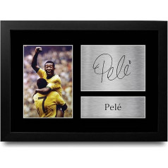 HWC Trading Pele A4 įrėminti pasirašė spausdinti autografai nuotraukų spausdinti nuotraukų ekranas dovana Brazilijos futbolo gerbėjams