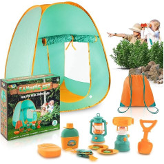 Joya Creative Vaikų žaidimų palapinė Pop Up Playhouse Baby, nuotykių vaikai lauke, Explorer Set, Explorer Set, žaisti Vaikų palapinė Dovanos vaikams 2-6 metų mergaičių berniukų žaislas