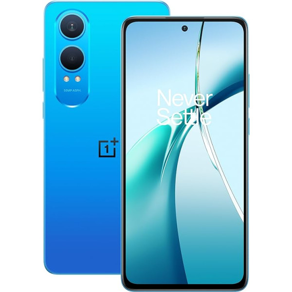 ONEPLUS Nord CE 4 Lite 5G 8GB RAM 256GB atminties SIM kortelės neturintis išmanusis telefonas su 50MP dviguba kamera - 2 Mega mėlyna