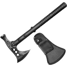 Hammer Axe / Hammer Hatchet Outdoor Axe Stovyklavimo kirviai, Lauko išgyvenimo plaktukas su diržo dėklu / kirviu - juodas