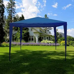 Sodo Vida Pop Up paviljonas 3x3m vakarėlių palapinė lauko sodo stogelis, nepralaidus vandeniui su nešiojimo krepšiu, mėlyna