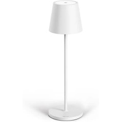 Classica 3 pritemdoma LED baterijų stalinė lempa IP54 viduje ir lauke, įkraunama šiltos šviesos spalvos dizaino stalinė lempa su USB-C prievadu