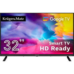 Kruger&Matz 32 colių HD Google TV, DVB-T2/S2/T/C H.265 HEVC