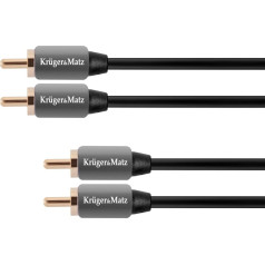 2RCA-2RCA kabelis 5m Kruger & Matz Basic