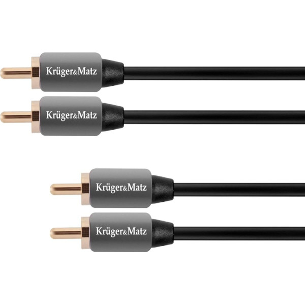 2RCA-2RCA kabelis 5m Kruger & Matz Basic