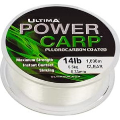 Ultima Power Carp Super Sterk Special Carp Line 1000 m ritė, skaidri, 0,36 mm – 16,0 svaro / 7,2 kg