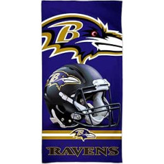WinCraft NFL Baltimore Ravens 3D paplūdimio rankšluostis 150 x 75 cm