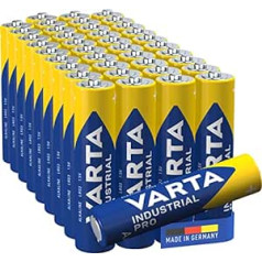 Varta Batteries Micro AAA LR03 Pagaminta Vokietijoje 40 vienetų pakuotė ekologiškoje pakuotėje