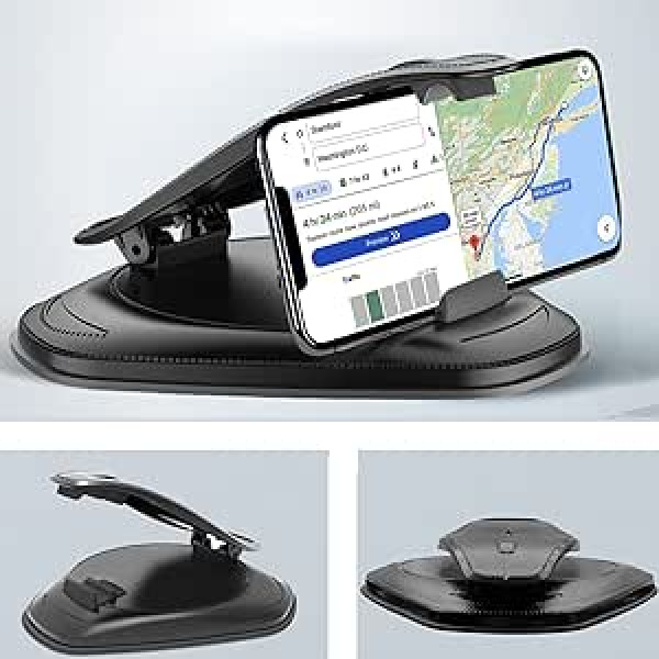 SZZXS automobilinis mobiliojo telefono laikiklis, prietaisų skydelio laikiklis, išmaniojo telefono mobiliojo telefono laikiklis automobiliui, universalus iPhone 13 12 11 Pro Max XR X 8 7 Plus Samsung Galaxy Huawei OnePlus Xiaomi LG išmanusis telefonas