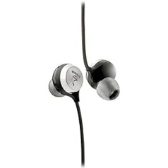 Focal Shear S In-Ear Kopfhörer (mit Fernbedienung zur Steuerung von Musik und Telefonaten, 10,8 mm-Treiber, kugelförmiges Gehäuse, inkl. Tragetasche) Schwarz, 7,5 x 6 x 17 cm