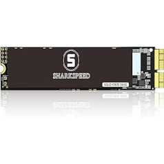 „Sharkspeed SSD 512GB NVME M.2 PCIE Gen3.0x4“ kietojo disko vidinis atnaujinimas „MacBook Air A1465 A1466“ (2013-2015, 2017), „MacBook Pro A1502 A1398“ (tinklainė 2013-2015), IMAC A1418 A118 419 (2 013-2017)