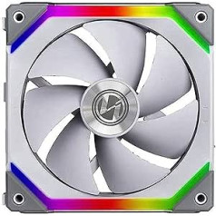Lian Li UNI Fan SL120 RGB PWM ventiliatorius baltas 120 mm kompiuterio korpusas, ventiliatorius baltas RGB (P x A x G) 122