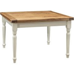 Biscottini Baldai Baltas stalas Book White/Natural 120 x 80 x 120 cm