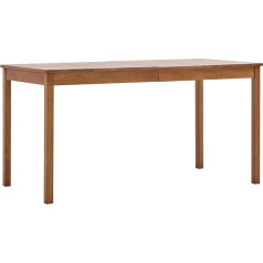 Vidaxl Valgomasis stalas Medaus ruda 140 x 70 x 73 cm Pušis