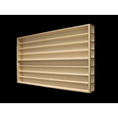 Alsino 80 cm 8 skyrių HO vitrina su grioveliais gabaritams H0 kairioji dalis E44AL