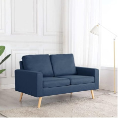 Chusui 2 sėdimų vietų sofa lova Sofa lova Miegamoji sofa su miego funkcija Sofa lova Sofos ir sofos Sofa lova Mėlynas audinys