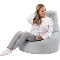 Sunnypillow Žaidimų pupų maišas XXL su polistireno užpildu Lauko ir vidaus vaikams ir suaugusiems Pupų maišai Sėdynės pagalvėlė Grindų pagalvėlė Daug spalvų, iš kurių galite rinktis Pilka