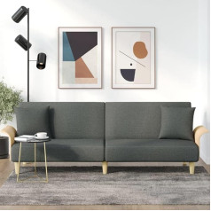 Whopbxgad Svetainės baldų komplektai,Svetainės baldų komplektai,Sofa lova,Schlafsofa mit Armlehnen Dunkelgrau Stoffmodular Sofa,modulinė sofa,modulinė sofa,Lauko terasos baldai,