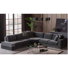 Jv Möbel Svetainės kampinė sofa L formos sofos Kampinė sofa audinys Šiuolaikinio dizaino stilius