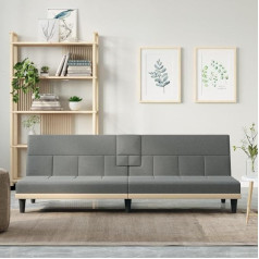 Zqqlvoo Grindų sofa Svetainės svetainės baldai Sofa lova su gėrimų laikikliais Tamsiai pilkas audinys Svetainės miegamasis Namų kinas