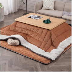 Yclty Kotatsu šildymo Tatami stalas su antklode Kilimų šildymas Kavos stalai Šoninis stalas Pakabinamas šildytuvas po biuro stalu Futon čiužinys Japoniškas kilimėlis Miegamasis kilimėlis Sutirštintas grindų kilimėlis 4 dalių rinkinys (C