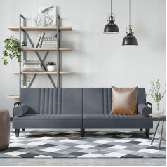 CIADAZ sofa lova su porankiais tamsiai pilka aksominė sofa su miegamąja funkcija, sofa lova, maža sofa, sofa lova, sofa lova, sofa lova, svetainės zona, gyvenamasis kambarys, gyvenamoji sofa