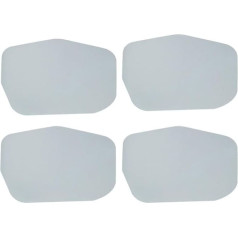 Generic 4 PU kilimėlių rinkinys, netaisyklingos formos, kilimėlis, lėkštė, popietės arbata, baras, sodas, dekoratyvinis kilimėlis (spalva: tamsiai mėlyna, dydis: 44,5 * 29,5 cm) (Pilka 44,5 * 29,5 cm)