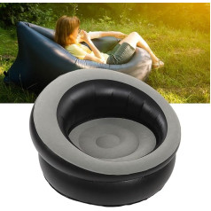 Mokernali Pripučiamas stovyklavimo fotelis, pripučiama sofa lauke, 78 x 75 cm, su aksominiu paviršiumi, paprasta pripučiama kėdė, pagaminta iš PVC, lengvai nešiojama, skirta svetainei, miegamajam, skaityklai