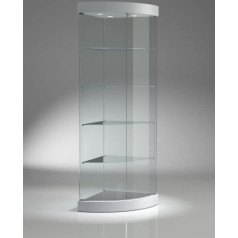 Italfrom Teca Crystal Cabinet Corner Pin Board Showcase Glass Furniture Shop House Museums Lights