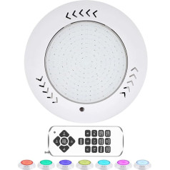 KWODE baseino lempa LED baseino žibintai baseino projektorius RGB 30 W LED baseino apšvietimas vandeniui atsparus IP68 povandeninis prožektorius su nuotolinio valdymo pulteliu baseinui, šaliai, festivaliui, fontanui [AC/DC 12 V A++]