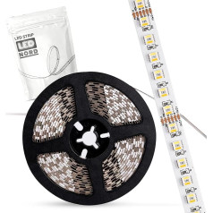 LED SMD 96LEDs/m juosta 5050 RGB + CCT Spalvota + balta 24 V 36 Watt/m 5 m 12 mm 2700-6000 K CRI>80 IP20 Dimmable Self-Adhesive