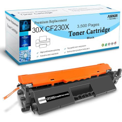 ASEKER juoda suderinama 30X CF230X (30A CF230A) tonerio kasetė, skirta HP Laserjet Pro M203d M203dn M203dw, MFP M227fdn M227fdw M227fdw M227sdn M227dn M227d spausdintuvui