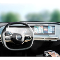 LFOTPP [2 vnt.] 2022 2023 B-MW IX I3 I4 X5 X6 X7 SUV navigacijos jutiklinio ekrano apsauga - nuo pirštų atspaudų HD 5H atspari įbrėžimams viso ekrano iDrive 8 navigacijos ekrano apsauga (12,3 colio + 14,9 colio)