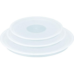 Tefal L90192 Ingenio Kunststoffdeckel-Set | Plastik, 16 cm, 18 cm, 20 cm | weiß