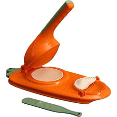 BEEK 503T 2-in-1, rankinis tešlos presas, odos formos, automatinis aparatas, Ravioli Empanada kepimo aparatas, formos, koldūnų pjaustytuvas (oranžinis), akrilas