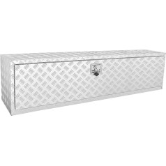 VEVOR sunkvežimio kėbulo dėžė 1524 x 430 x 460 mm Pickup Storage Box Aliuminio įrankių dėžė su užraktu ir raktais Vandeniui atspari priekabos įrankių dėžė sunkvežimiams, furgonams, priekaboms ir kt.