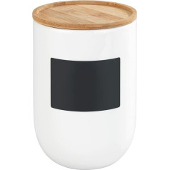 WENKO Waia talpykla, 1,5 l, laikymo talpyklos, maisto laikymo talpykla su bambuko dangčiu ir silikoniniu žiedu, sandari ir aromatinga, 1,5 l