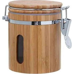 GMMH Holz Vorratsdose aromadicht Bügelverschluss Holz Vorratsbehälter Frischhaltedose Aufbewahrung Kaffeedose (Höhe : 15 cm)