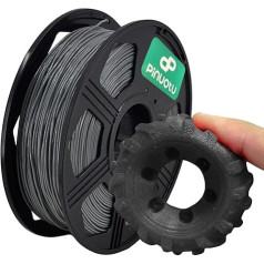 Pinuotu OYI YOYI 3D spausdintuvo gija, 95A TPU gija, 1,75 mm lanksti gija, 0,8 kg ritė, matmenų tikslumas +/- 0,03 mm, minkšta TPU gija, labai elastinga (pilka)